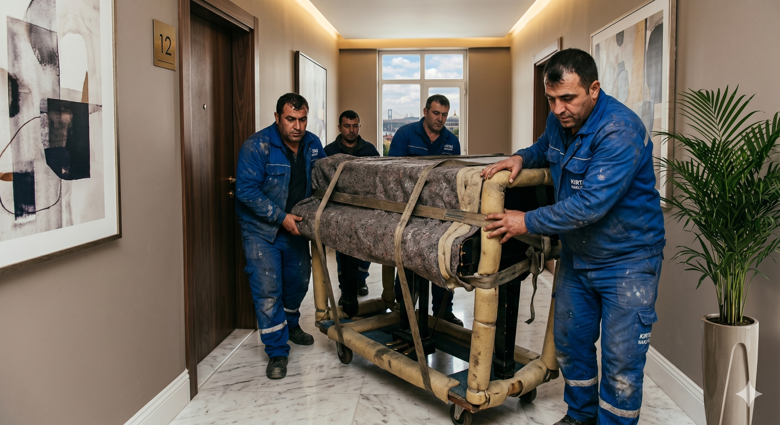 Hassas ve değerli eşya taşımacılığı Bursa piyano nakliyesi Kırtaş Lojistik profesyonel sarım hizmeti.