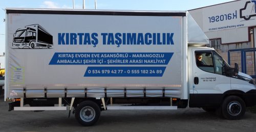 Kırtaş Nakliyat lojistik filosuna ait kamyon ile profesyonel nakliyat hizmetleri süreci.